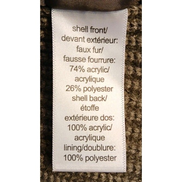 Maurices Womens Gray Faux Fur Vest/ Knit Backing Xlarge NEW VERY NICE - Picture 15 of 16